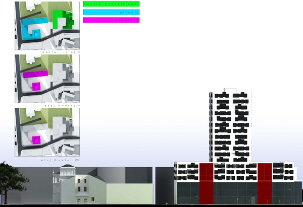 residential office buildings 3ds - Office and residential by studiorender